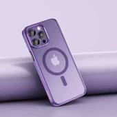 MCDODO PC-5355 iPhone 15 Plus Uyumlu MagSafe'li Kapak Mor thumbnail 2