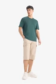 Defacto E5363 Bej %100 Pamuk Regular Fit Kapri thumbnail 4