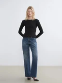 LCWAIKIKI Basic Siyah Bisiklet Yaka Kadın Body thumbnail 3