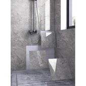 Gri Mermer Desen Duvar Sticker (30*30) thumbnail 2
