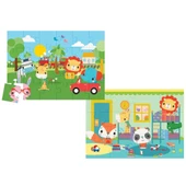 Baby Railway & Bedtime 2’si 1 Arada Puzzle thumbnail 1