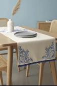 Elysian Blue Keten Runner 45x140 cm thumbnail 1
