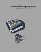 Çift Modlu 110dB Alarmlı Disk Kilidi Suya Dayanıklı thumbnail 4