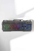 Klavyesi Q Klavye RGB Işıklı Mouse Hediyeli thumbnail 4
