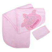Pembe Princess Taçlı Havlu Lif Set thumbnail 1