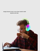 Ergonomik RGB Bluetooth Kulaklık 3D Ses thumbnail 5