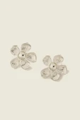 Silver Flower Papatya Küpe thumbnail 3