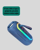 Taşınabilir Şarjlı Bluetooth Hoparlör Güçlü Bas thumbnail 3