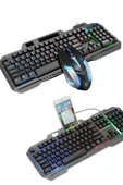 RGB Işıklı   Klavye Q Klavye Mouse Hediyeli thumbnail 2