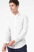 Refined Poplin Beyaz Gömlek Beige Beige S thumbnail 3