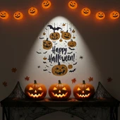 Halloween Temalı Balkabaklı Duvar Sticker Seti thumbnail 4