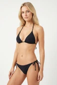 Siyah Bağlamalı Üçgen Tek Üst Bikini thumbnail 1