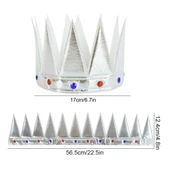 Yumuşak Gümüş Kral Tacı 55 cm thumbnail 3