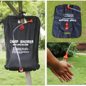 20 Litre Solar Isıtıcılı Kamp Duş Torbası thumbnail 1