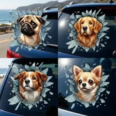 Fulcar Köpek Tasarımlı Araç Stickerı thumbnail 4