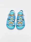 LCW STEPS Mavi Patch Detaylı Erkek Bebek Sandalet thumbnail 3