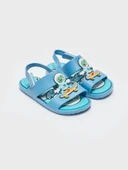 LCW STEPS Mavi Patch Detaylı Erkek Bebek Sandalet thumbnail 1