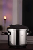 Silver Matik Paslanmaz Çelik 5 Litre Düdüklü Tencere thumbnail 1