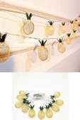 2m 10 Led Pilli 2 Kademeli Ananas Led Işık thumbnail 2