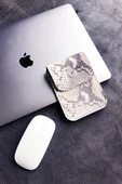 Magic Mouse Kılıfı Apple Hakiki Deri Yılan Baskı thumbnail 1