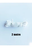 Cevşen Kolye ipi ( 2 metre ) Beyaz hobi ip thumbnail 1