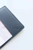 Voyager Hakiki Deri Pasaport Kılıfı Python Siyah thumbnail 4