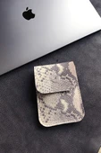 Magic Mouse Kılıfı Apple Hakiki Deri Yılan Baskı thumbnail 2