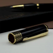 Gold İşlemeli Siyah Metal Roller Kalem thumbnail 2