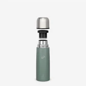 QUECHUA Outdoor Paslanmaz Çelik Termos - 0,4 L - Yeşil thumbnail 4