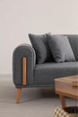 Ak sofa LEON SAĞ KÖŞE GRİ Gri thumbnail 6