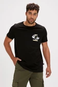 Focus Erkek T-shirt Siyah thumbnail 1