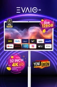 EVAIO PRO 4K 32" Android Smart Taşınabilir LED TV thumbnail 1