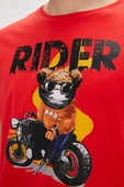 Bad Bear Fever Kırmızı Baskılı Erkek Tişört thumbnail 2