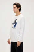 Bad Bear Panther Beyaz Erkek Sweatshirt thumbnail 4