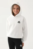 KIZ ÇOCUK SWEATSHIRT - KREM thumbnail 2