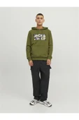 Jack & Jones Logolu Kapüşonlu Sweatshirt - Dust thumbnail 2