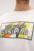 Bad Bear Caen Beyaz Erkek Baskılı Sweatshirt thumbnail 3