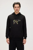 Bad Bear Mono Siyah Erkek Kapüşonlu Sweatshirt thumbnail 1