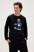 Bad Bear Panther Siyah Erkek Sweatshirt thumbnail 4