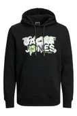Jack & Jones Logolu Kapüşonlu Sweatshirt - Dust thumbnail 1
