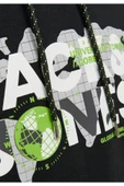 Jack & Jones Logolu Kapüşonlu Sweatshirt - Dust thumbnail 4