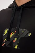 Bad Bear Mono Siyah Erkek Kapüşonlu Sweatshirt thumbnail 3