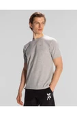 Kappa Logo Serenity Erkek Gri Regular Fit Tişört thumbnail 2