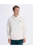 Kappa Authentic Graphik Phelps Unisex Beyaz Regular Hoodie thumbnail 1