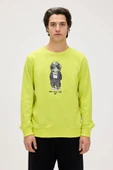 Bad Bear Gator Yeşil Erkek Baskılı Sweatshirt thumbnail 1