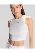 Kappa Authentic Jessa-Wmn-Halter Top Kadın Beyaz Regular Atlet thumbnail 3