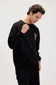 Bad Bear Javed Siyah Erkek Baskılı Sweatshirt thumbnail 4