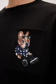 Bad Bear Javed Siyah Erkek Baskılı Sweatshirt thumbnail 2