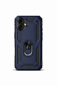 iPhone 16 6.1" Magforge Titan Ring Armor Case Lacivert thumbnail 1