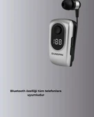 DSF 220 Kablosuz Klipsli Bluetooth Kulaklık thumbnail 3